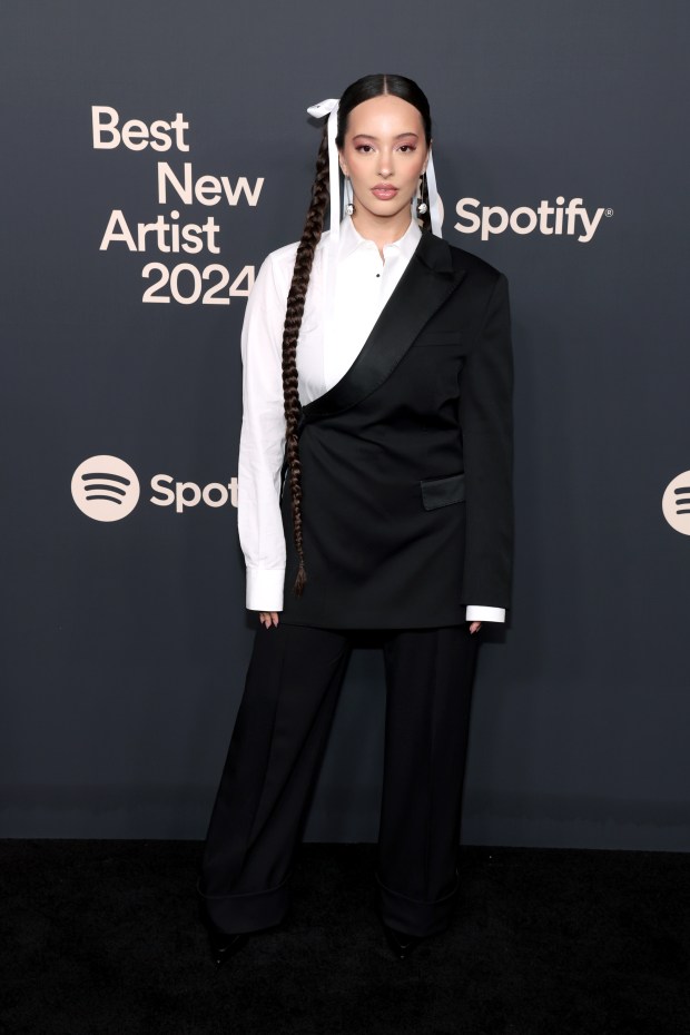 Faouzia attends Spotify's 2024 Best New Artist Party at Paramount Studios on Feb. 1, 2024, in Los Angeles, Calif. (Phillip Faraone/Getty Images for Spotify)